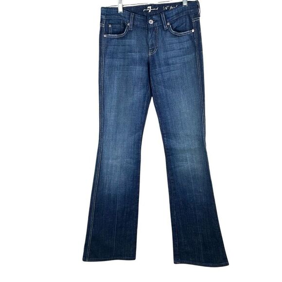 7FAM A Pocket Low Rise Boot Cut Jeans 26 - Picture 1 of 10